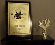 6th place trophy 2010